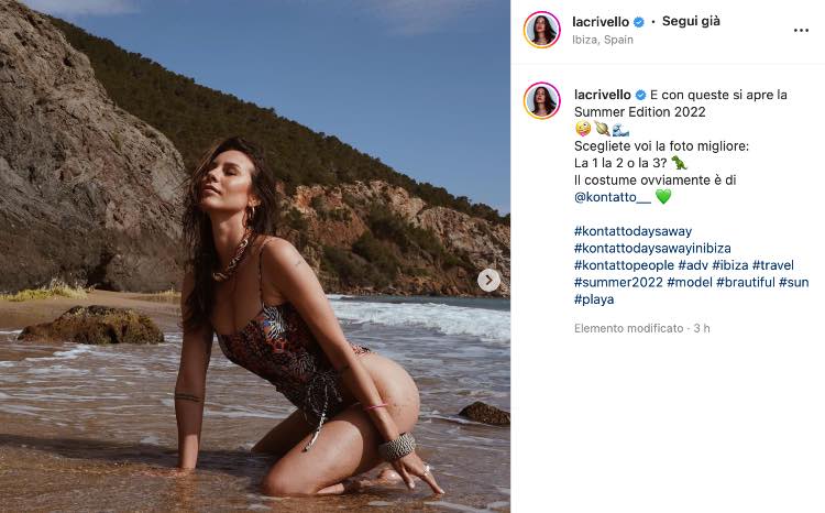 giorgia crivello col costume intero a ibiza corpo da favola 5