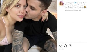 wanda nara si lascia coccolare il top non le contiene fuoriesce tutto 4